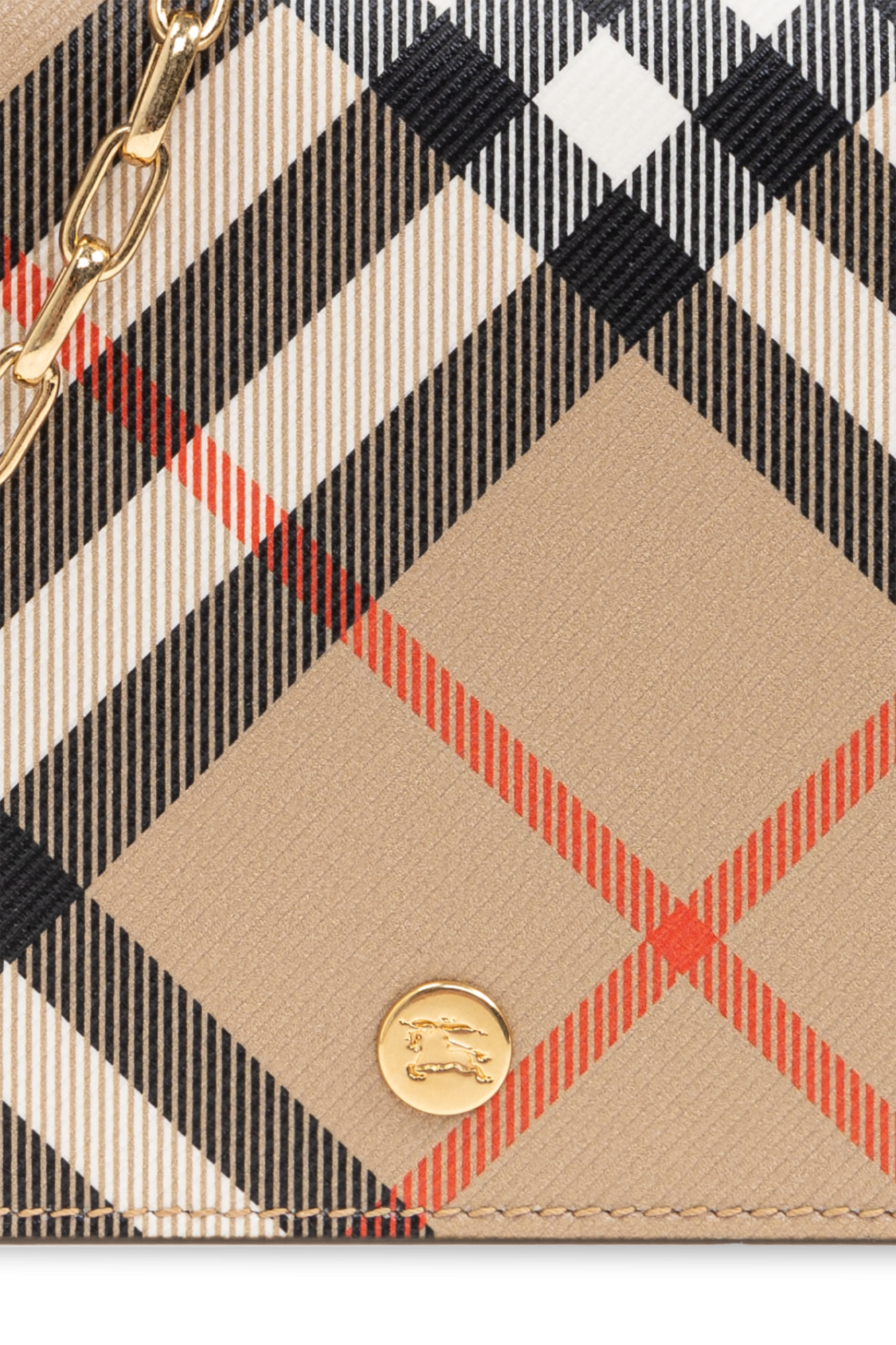 ショルダーバッグ・ポシェット BURBERRY 24FW Sand Check Chain Wallet Bag 8095123 SAND E4013F9C-8FC9-4DAF-B8D8-
